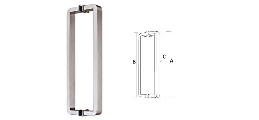 Glass Door handle,Stainless Steel